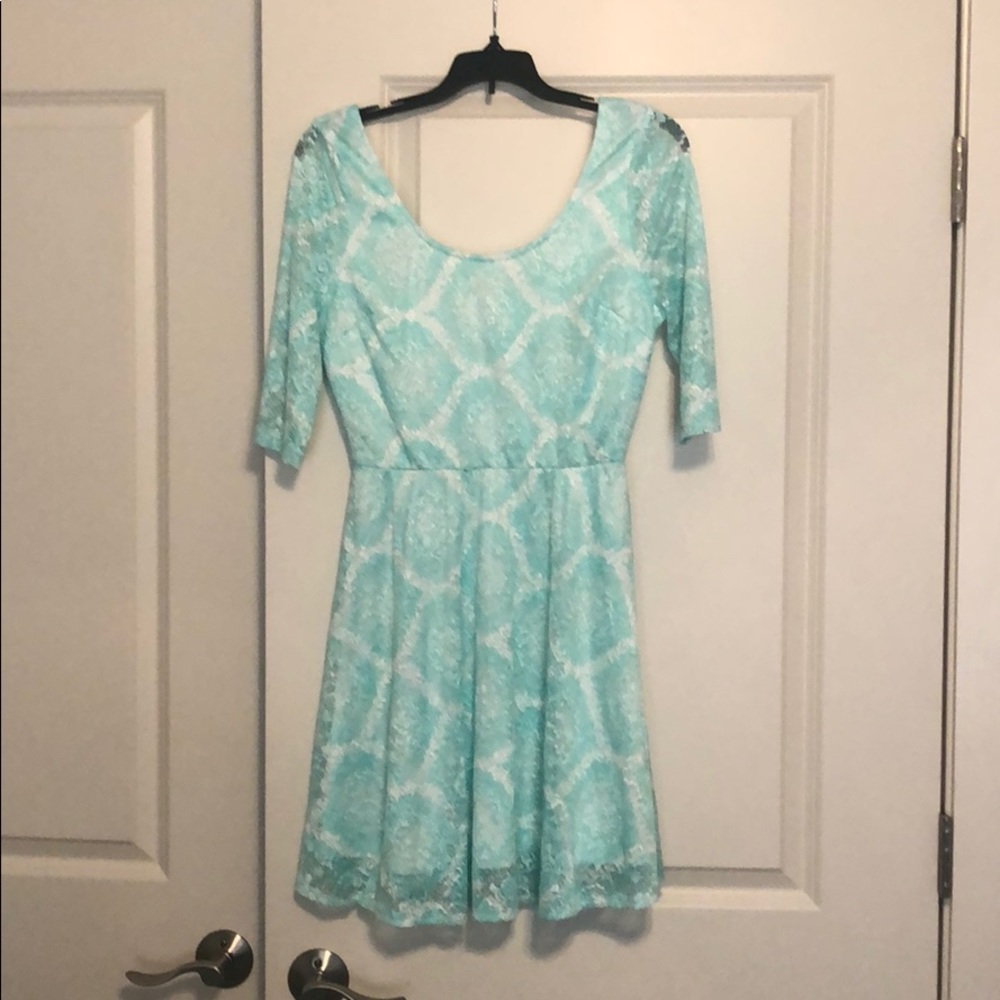 Mint green dress